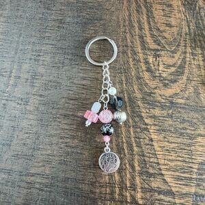 Beaded Keychain Paw Print Charm - NWOT